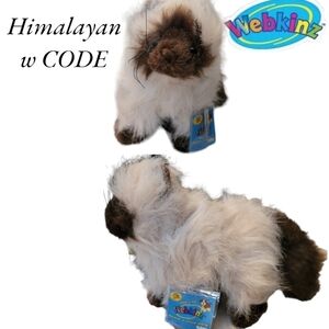 GANZ WEBKINZ Himalayan Cat Plush Stuffed Animal New w Unused Sealed Code